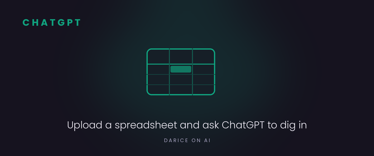 ChatGPT: upload a spreadsheet and ask ChatGPT to dig in