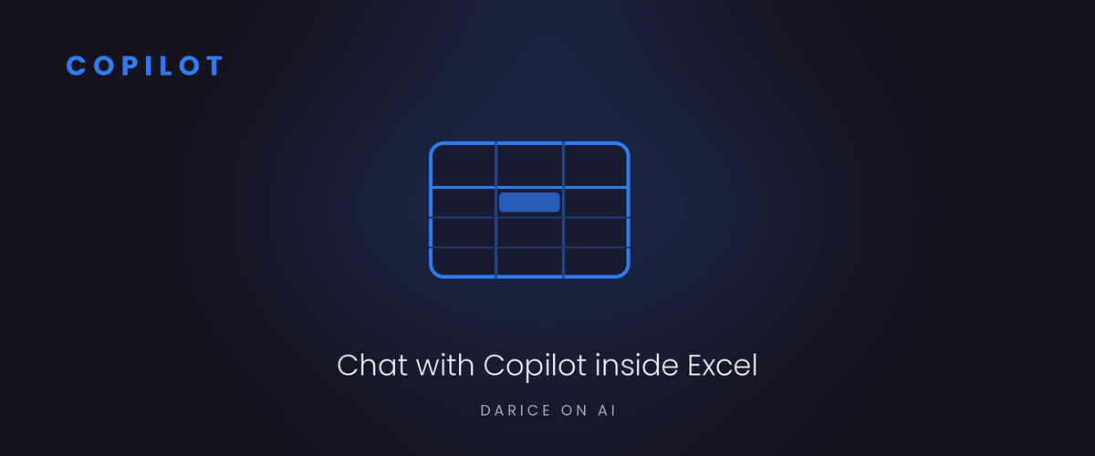 Copilot: chat with Copilot inside Excel