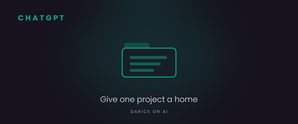 ChatGPT: give one project a home