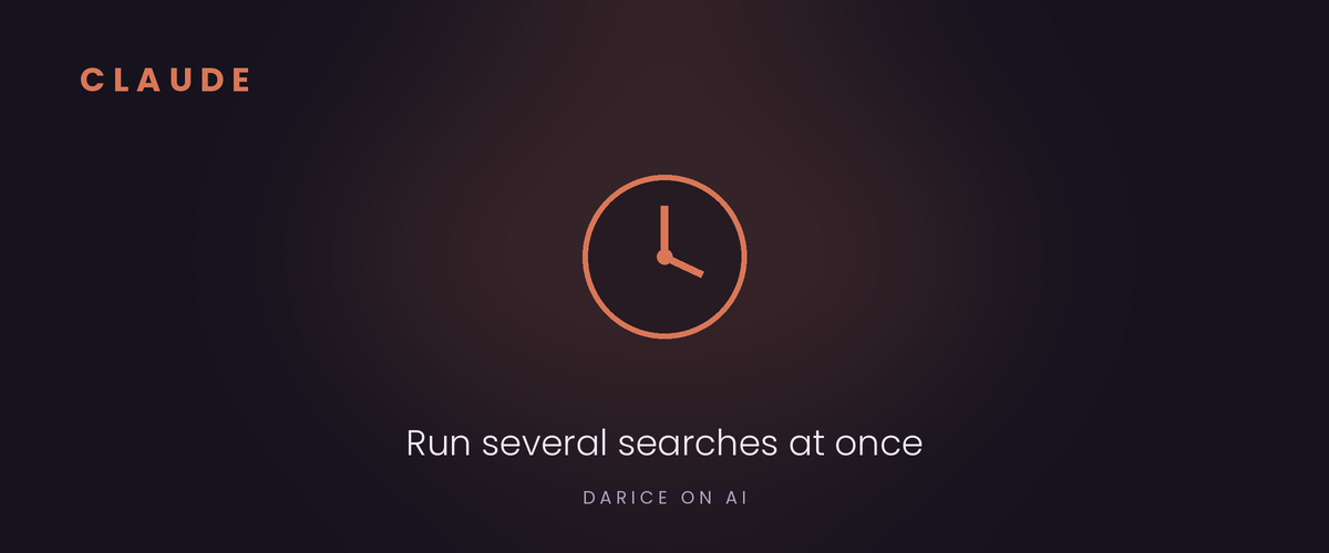Claude: run several searches at once with Research
