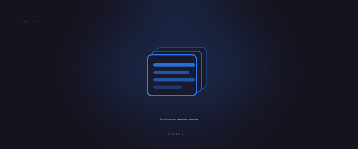 Copilot: Turn off training and ad personalization from your chats
